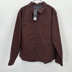 Backcountry Canvas Blanket Lined Shirt Jacket sz M Men's NWT Shacket Brown Lined